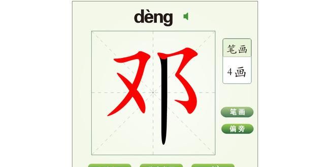 邓的拼音怎么读,邓的拼音图1