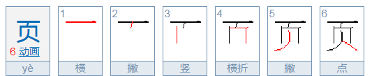 页字旁的字组词,页字旁的字有哪些图2