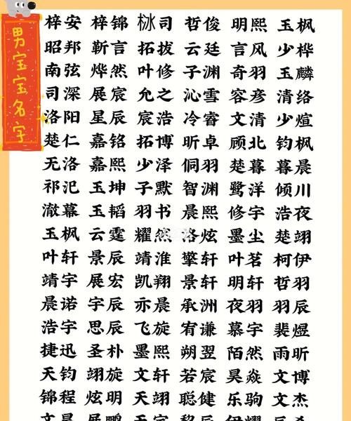 属鼠的男孩取名字大全,属鼠的取什么名字是最好的图2