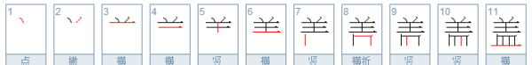 盖组词和部首,盖组词有哪些三年级图2