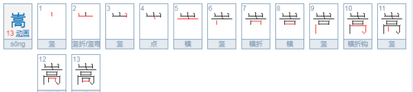 嵩怎么读,嵩这个字怎么读图4