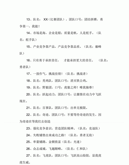 团队名字和口号,比较有寓意的团队名字和口号图2