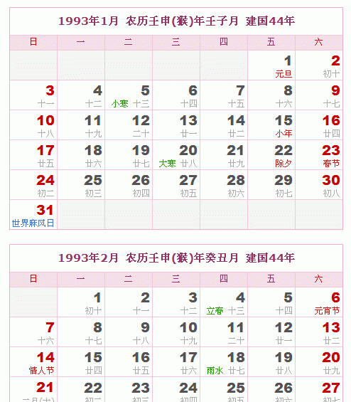 农历生日查询对照表,农历生日计算器图3