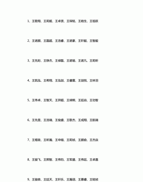 姓王的男孩名字最好听,独特好听姓王男孩名字两个字图3