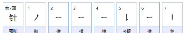 针的组词是,针怎么组词语和拼音图1