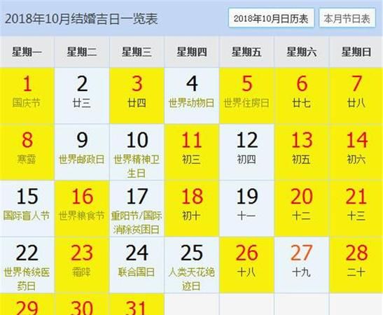 0月份的黄道吉日查询,10月份的黄道吉日有哪几天图3