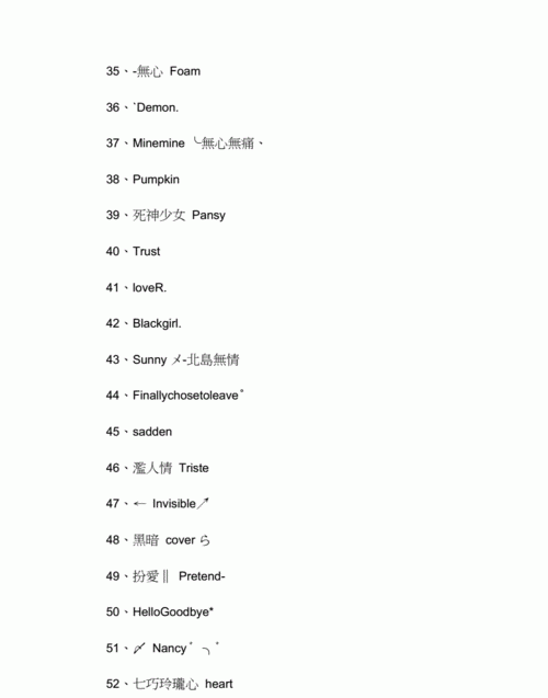 唯一的英文网名昵称,微信网名男202最火英文名字图2