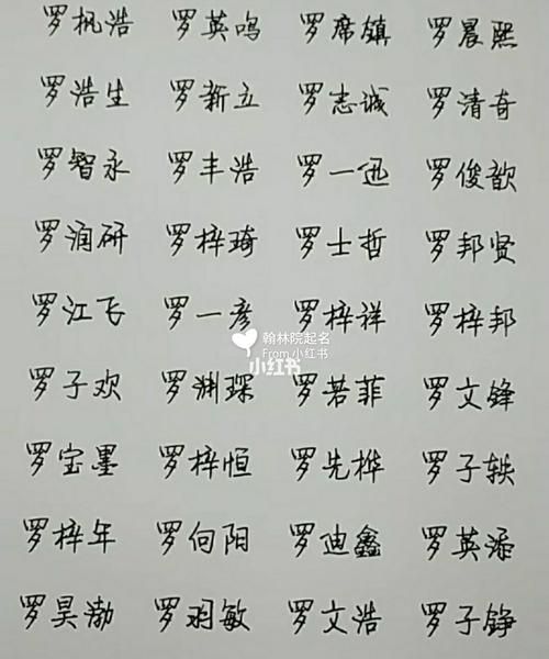 罗姓名字大全,寓意好的罗姓女孩名字图1