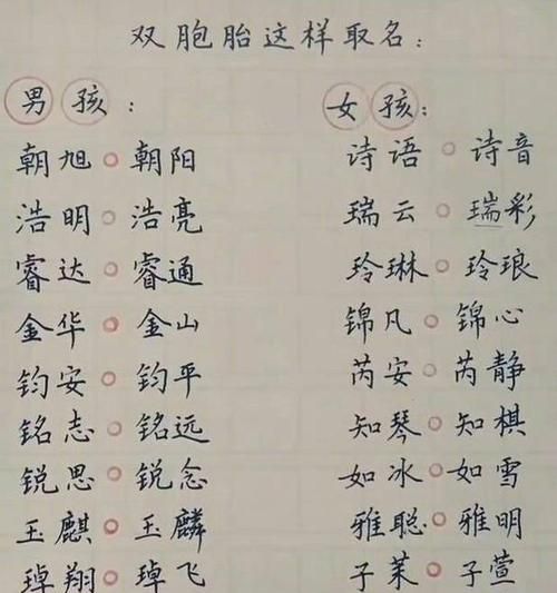 双胎男宝宝寓意好的名字,牛宝宝双胞胎名字女孩图4