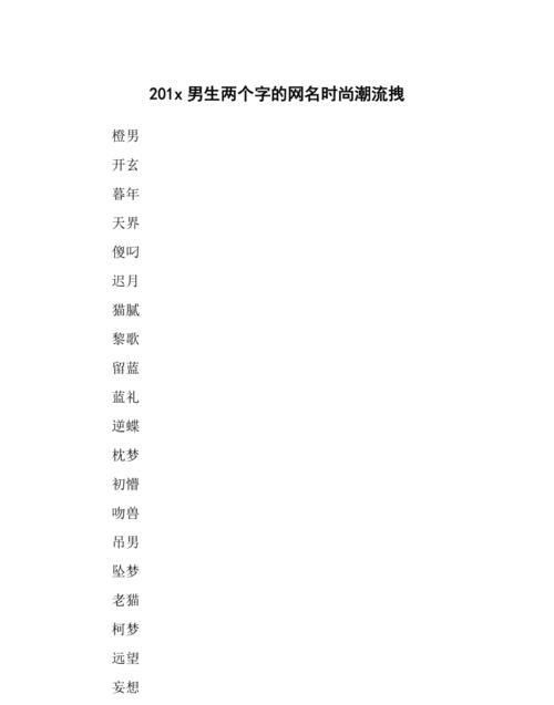 男生霸气网名两个字,男士两个字的网名有内涵,有深度图4