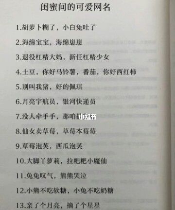 闺蜜网名搞笑沙雕一对,独一无二的闺蜜网名英文图3