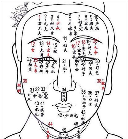 经营痣的位置图片