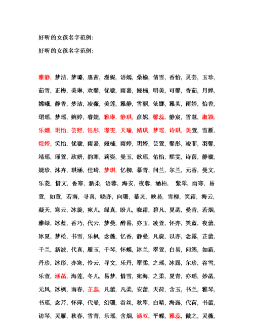 女孩起什么名字最好听,女孩起什么名字好听图3