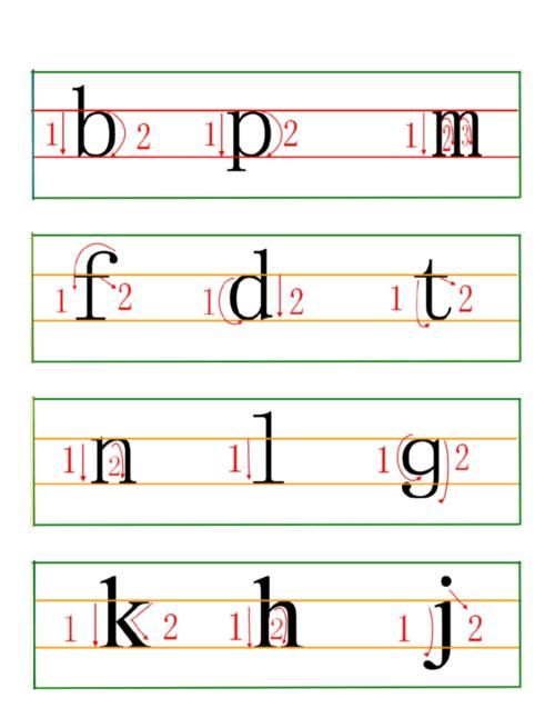 二的拼音书写格式,一二三四五六七八大九十在田字格怎么写图10