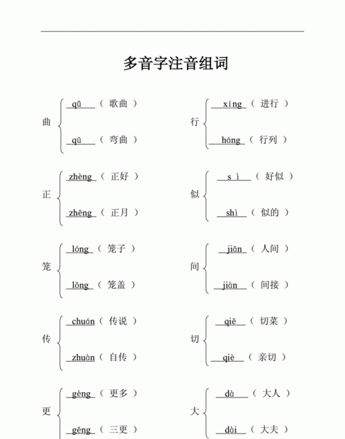 正组词 多音字,正的多音字组词2个图3