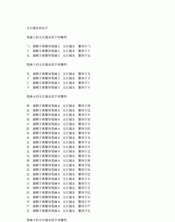 五行属水字大全集,五行属水有什么字?图4