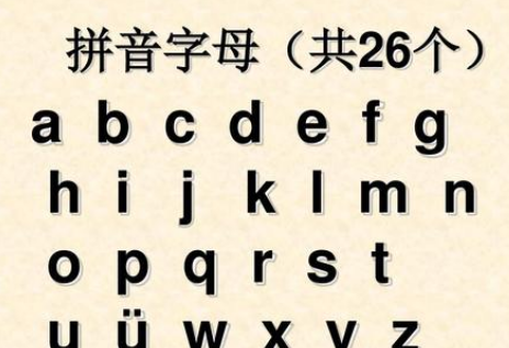 a o e i u ü26个字母图片