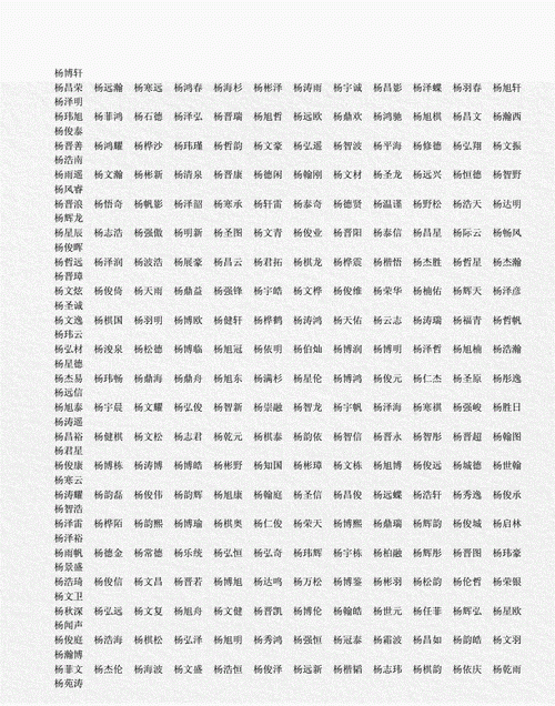 姓氏杨取名字男孩名字,杨姓男孩的名字有哪些图7