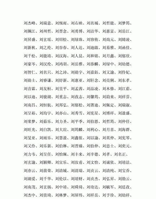 刘姓男孩鼠年名字大全,刘姓男孩起名字 姓刘的男孩名字图4