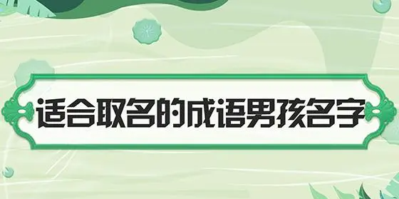 免费自动取名四字,四字成语寓意好的,可以取名字图1