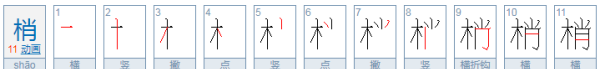 梢组词和部首,梢组词有哪些图2