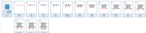 暮的拼音和部首,暮的部首是什么图2