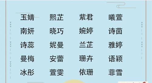 女孩的名字大全气质,女孩子好听又有气质的名字何图2