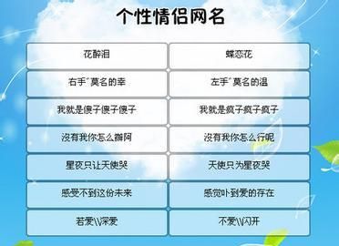 情侣网名可爱超萌简短两字,可爱的2字情侣网名图4