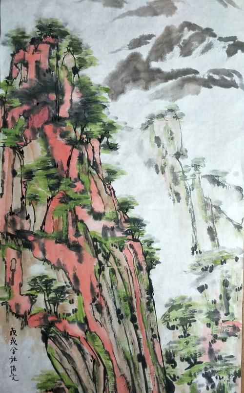 起名知识1-山水画日记,客厅山水画风水客厅挂山水画有什么讲究图2