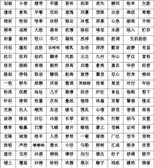 两字词语大全000个,两个字词语大全图1