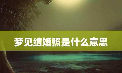 解梦 结婚照,梦见别人拍婚纱照什么意思图1