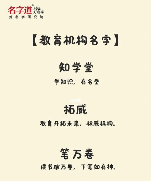 教育培训机构名称取名,教育公司起名用字大全图6