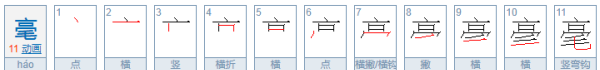 毫的部首,毫的部首是什么图3