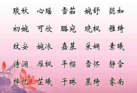 特别名字大全,手机网名好听名字大全女生图1