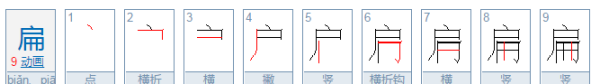 扁的部首,扁的部首是什么偏旁图1