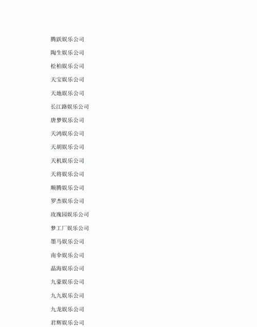 四个字的公司名字推荐,四字顺口名字公司图1