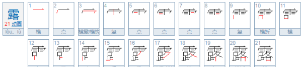 露组词 多音字,露的多音字怎么组词语图3