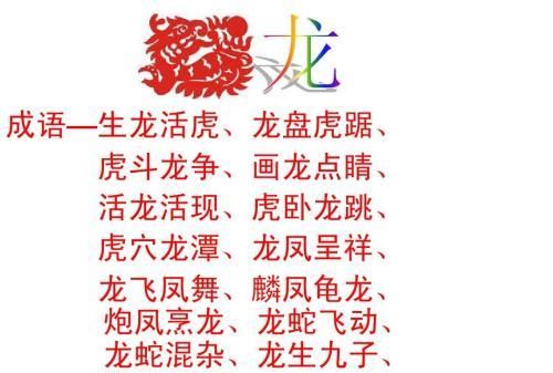 龙的成语大全四个字吉祥,龙的成语大全四个字图1