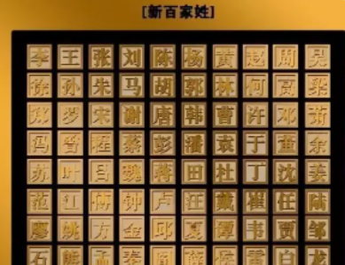 百家姓姓氏排名,百家姓完整版排名300图3