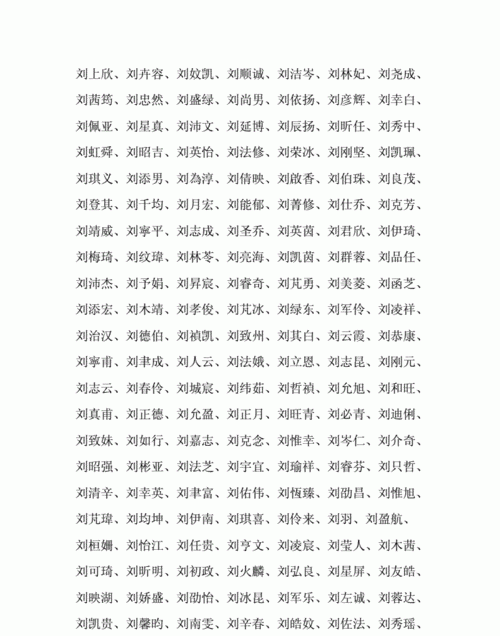 刘的名字男孩大全免费,姓刘叫什么名字好听男孩名字有哪些图1