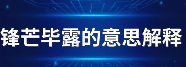 锋芒毕露的意思解释,帮我解释一下微乎其微的意思图3