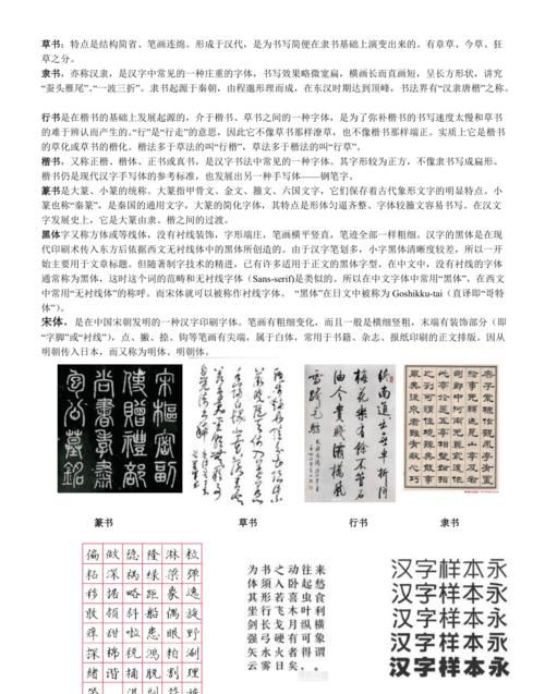 常用字体有哪些,中国字体大全图片 种类图2