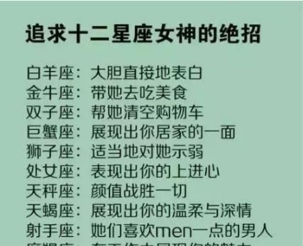 12星座男最爱什么魅力女生
,你知道十二星座男最喜欢什么样的女生图2