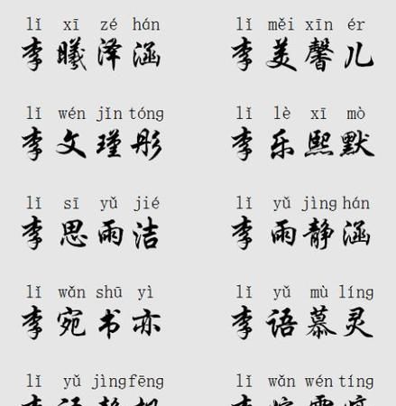 李取名字大全女孩免费,李姓取名字大全女孩图4