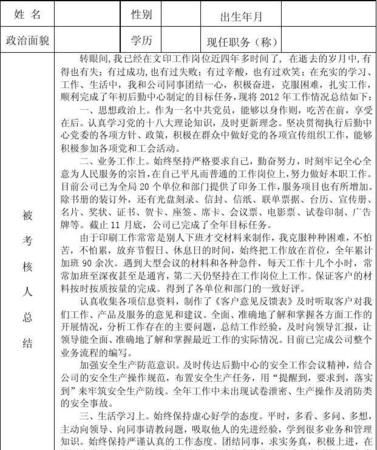 事业单位工作人员年度考核登记表,事业单位年度考核登记表工作总结教师图4