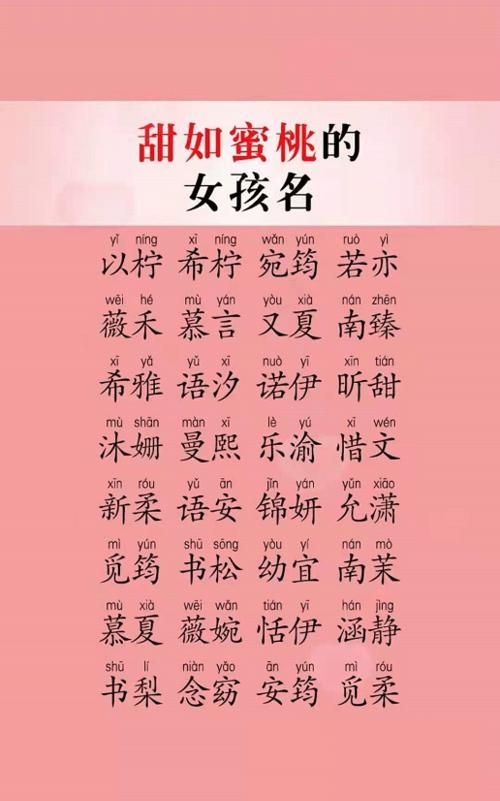 张姓女孩起名字大全免费,张姓女宝宝名字大全2021属牛图2