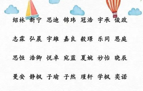 小孩取名字大全男孩,男孩姓名大全 参考图3