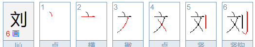 刘的部首是文还是立刀,刘字的偏旁是什么图1