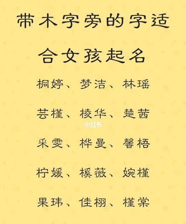 女孩子缺木取什么名字比较好,五行缺木女孩取名字图4