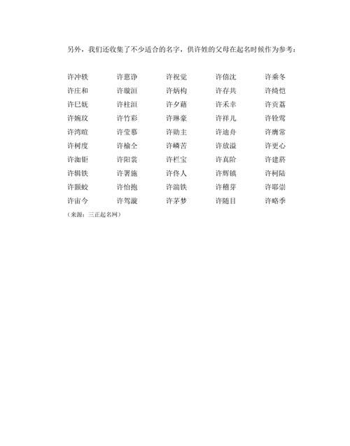 许姓名字大全女孩起名,起名大全女孩名字图1